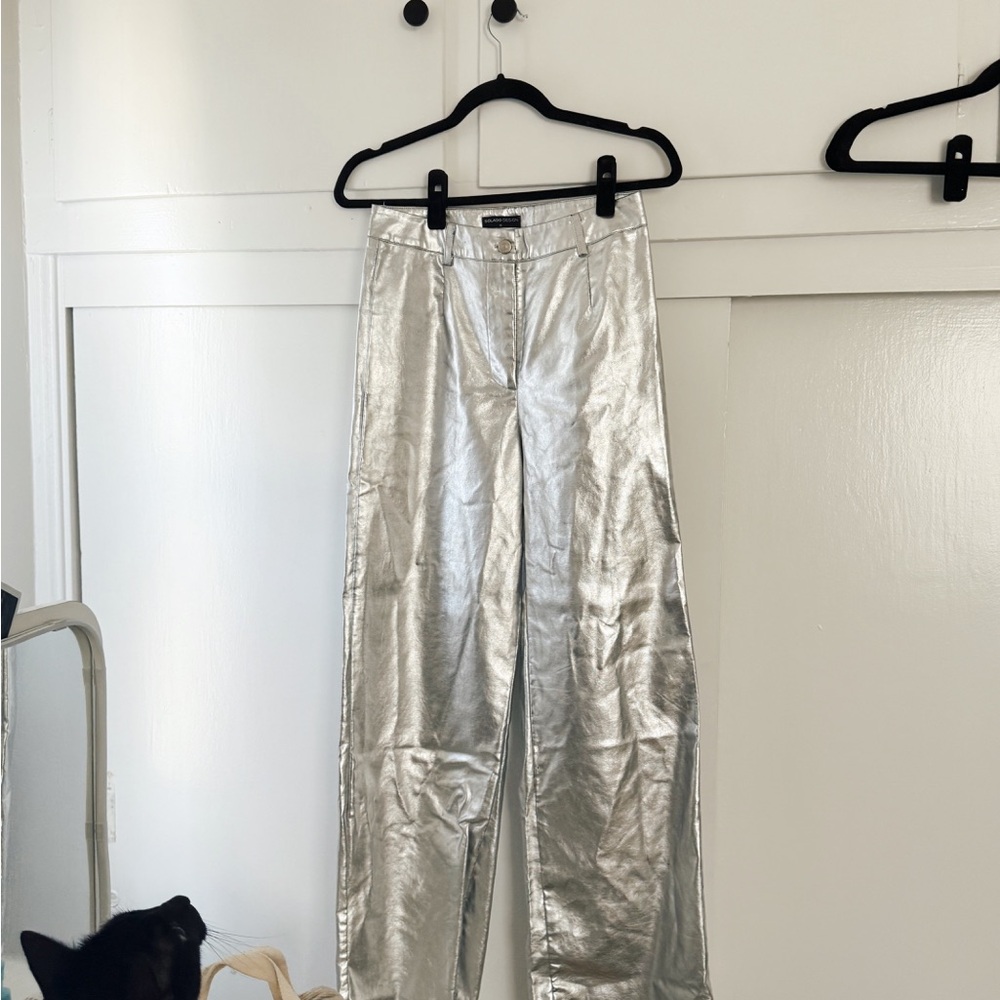 Solado Silver Wide-Leg Pants